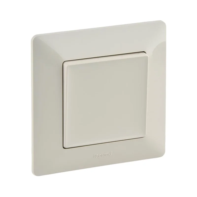 Legrand Блистер - Еднополюсен ключ с рамка Крем - Legrand Valena Life 755735