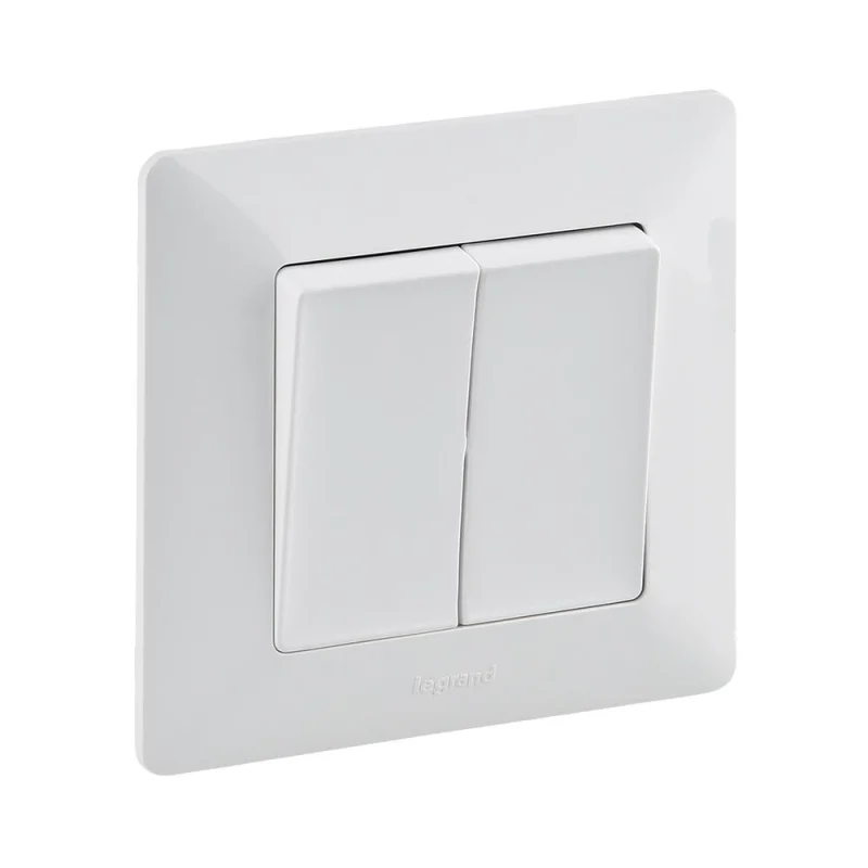 Legrand Блистер - Сериен ключ с рамка Бял - Legrand Valena Life 755738