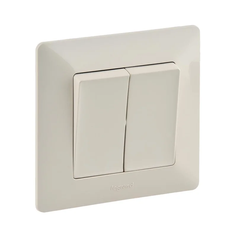 Legrand Блистер - Сериен ключ с рамка Крем - Legrand Valena Life 755739
