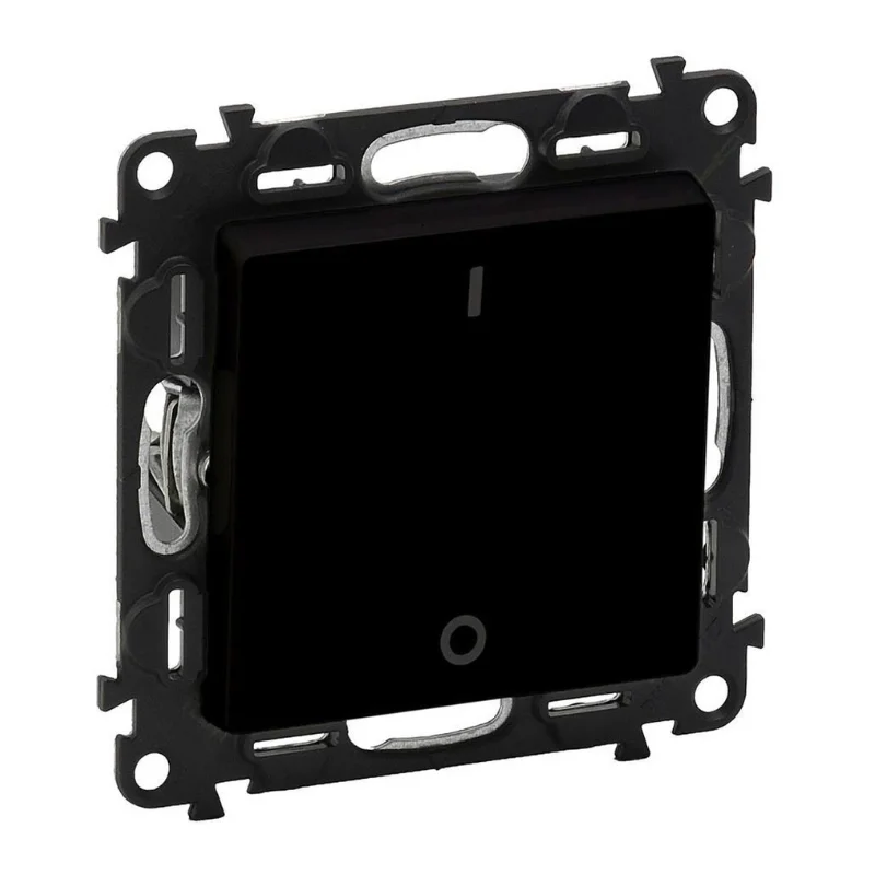 Double-pole switch 10A I/O Black - Legrand Valena Life 756322