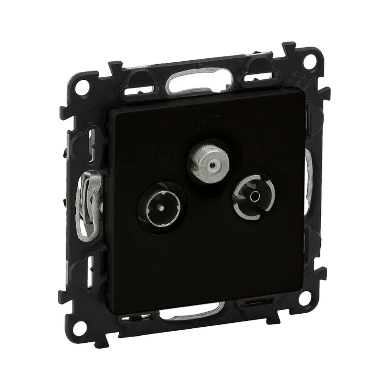 Legrand TV outlet-R-SAT 10dB Black - Legrand Valena Life 756364