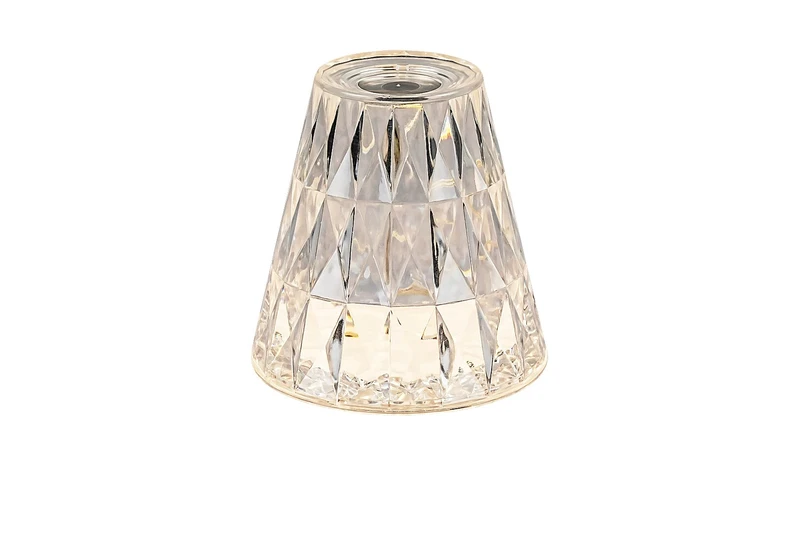 Table Lamps Siggy – LED table lamp in clear, Ø110mm, 2W, 3000K, RGB