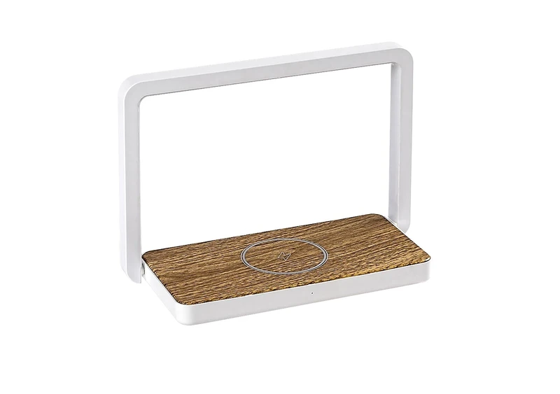 Buldus – LED table lamp in oak/white matt, 210×145mm, 4W, 3000K, dimmable