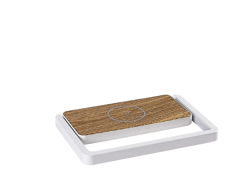 Buldus – LED table lamp in oak/white matt, 210×145mm, 4W, 3000K, dimmable