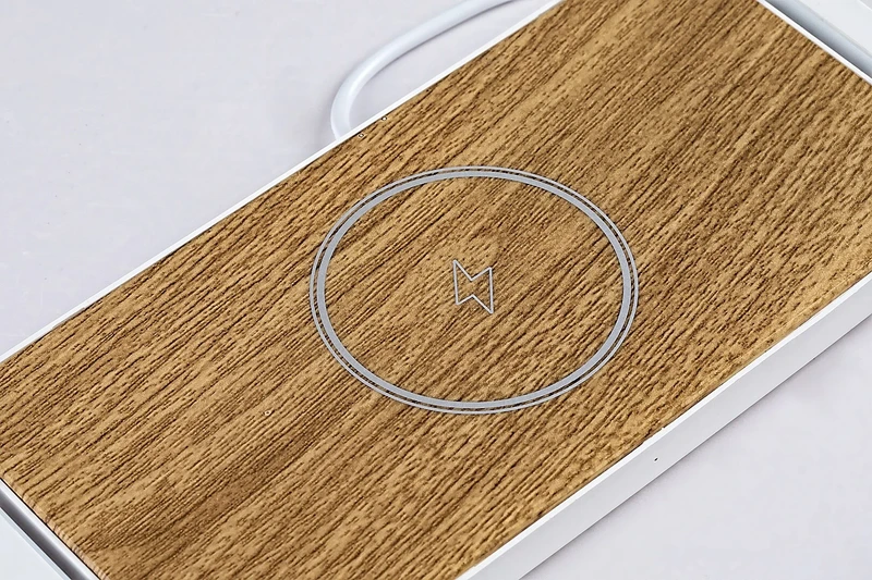 Buldus – LED table lamp in oak/white matt, 210×145mm, 4W, 3000K, dimmable