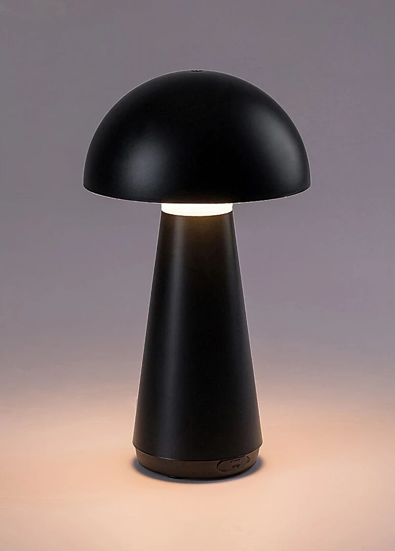 Ishtar – LED настолна лампа в черен мат, Ø160мм, 3W, 3000K, IP44