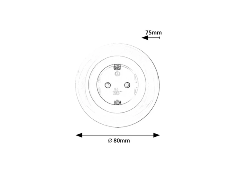 Abel – LED нощна лампа за деца в бяло с RGB, Ø80мм, 0.54W, 3000K