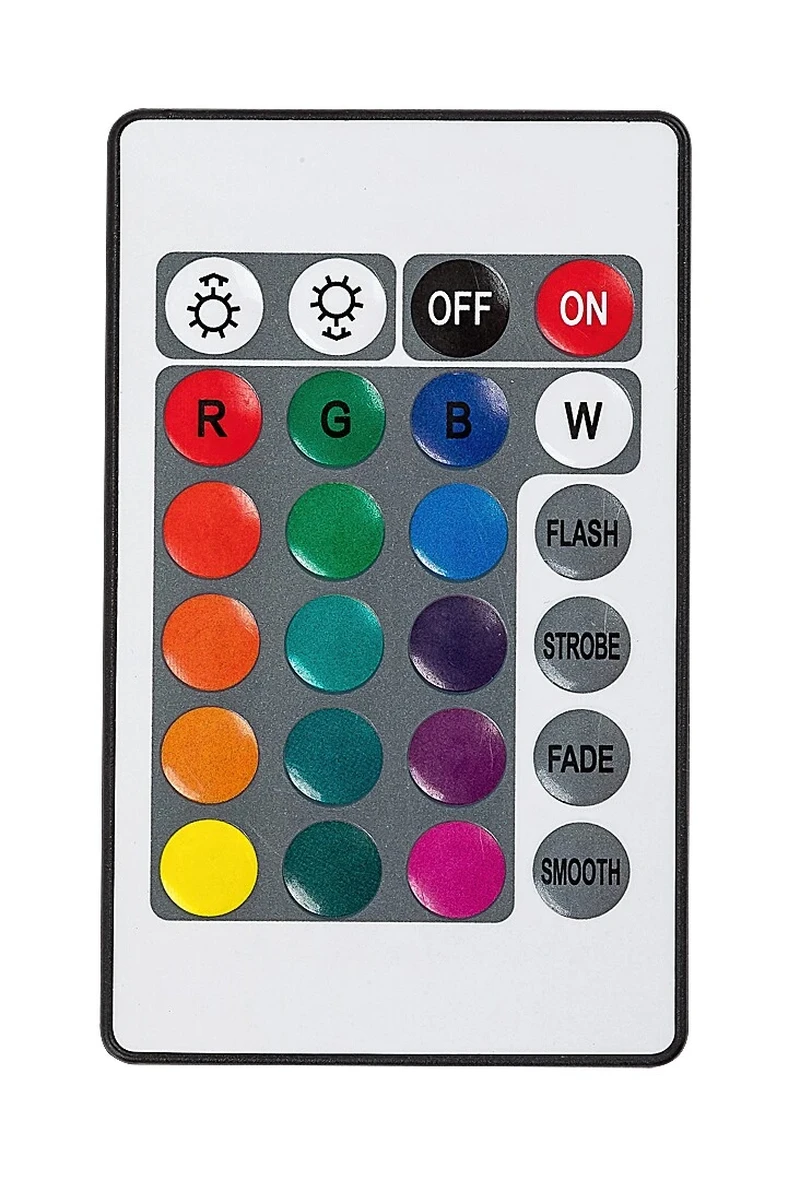 Siggy – декоративна RGB настолна лампа, прозрачен пластмасов цилиндър, Ø90мм, 1.5W