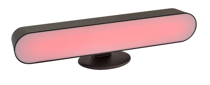 Parker – RGB декоративна настолна лампа в черно/бяло, 70×270мм, 3W, димируема