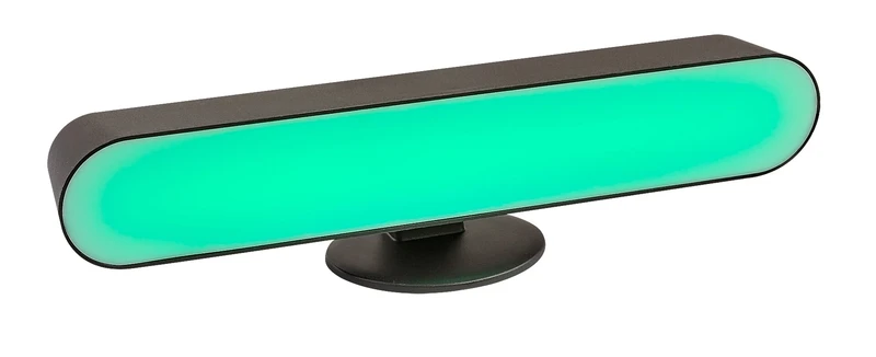 Parker – RGB декоративна настолна лампа в черно/бяло, 70×270мм, 3W, димируема