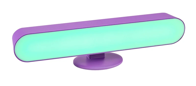 Parker – RGB декоративна настолна лампа в лилаво/бяло, Ø70мм, 3W, променлива температура