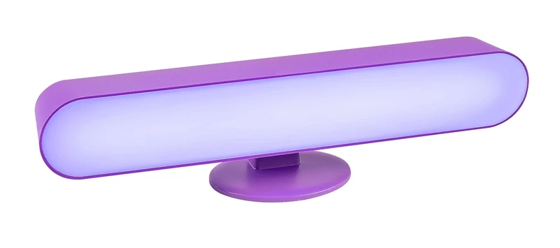 Parker – RGB декоративна настолна лампа в лилаво/бяло, Ø70мм, 3W, променлива температура