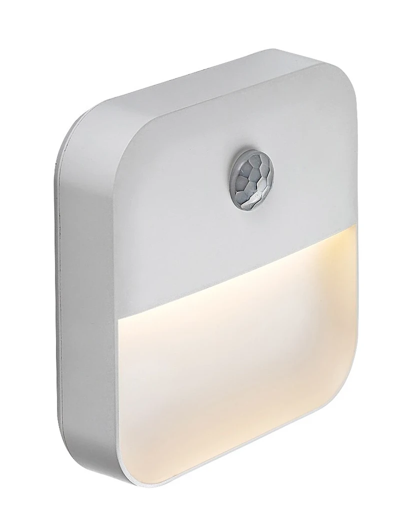 Ciro – LED нощна лампа с датчик за движение в бяло, 75×20мм, 0.15W, 3000K