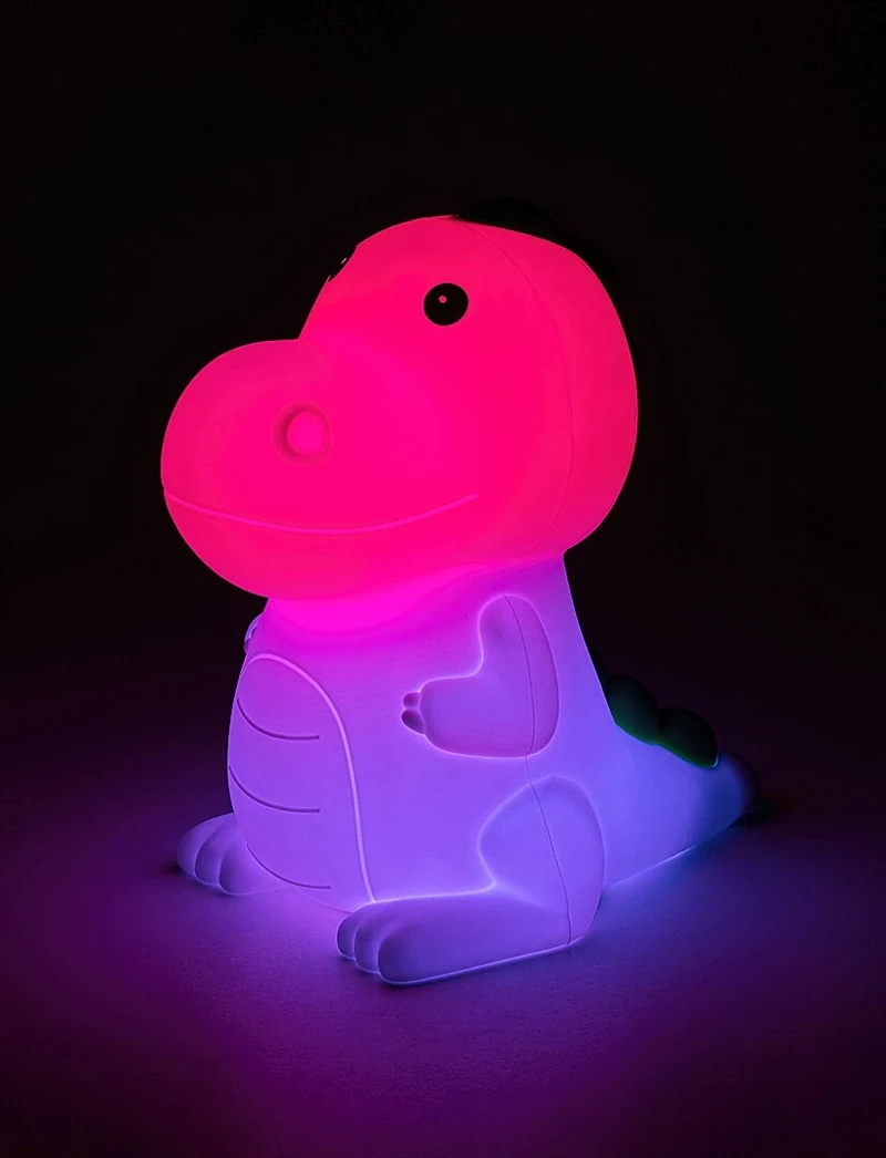 Dinoo – children's LED night lamp dinosaur, RGB, 130×140mm, 0.45W, 3000K
