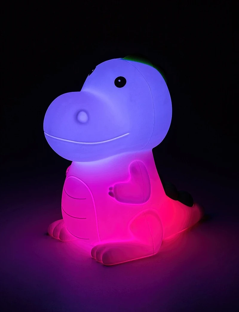 Dinoo – children's LED night lamp dinosaur, RGB, 130×140mm, 0.45W, 3000K