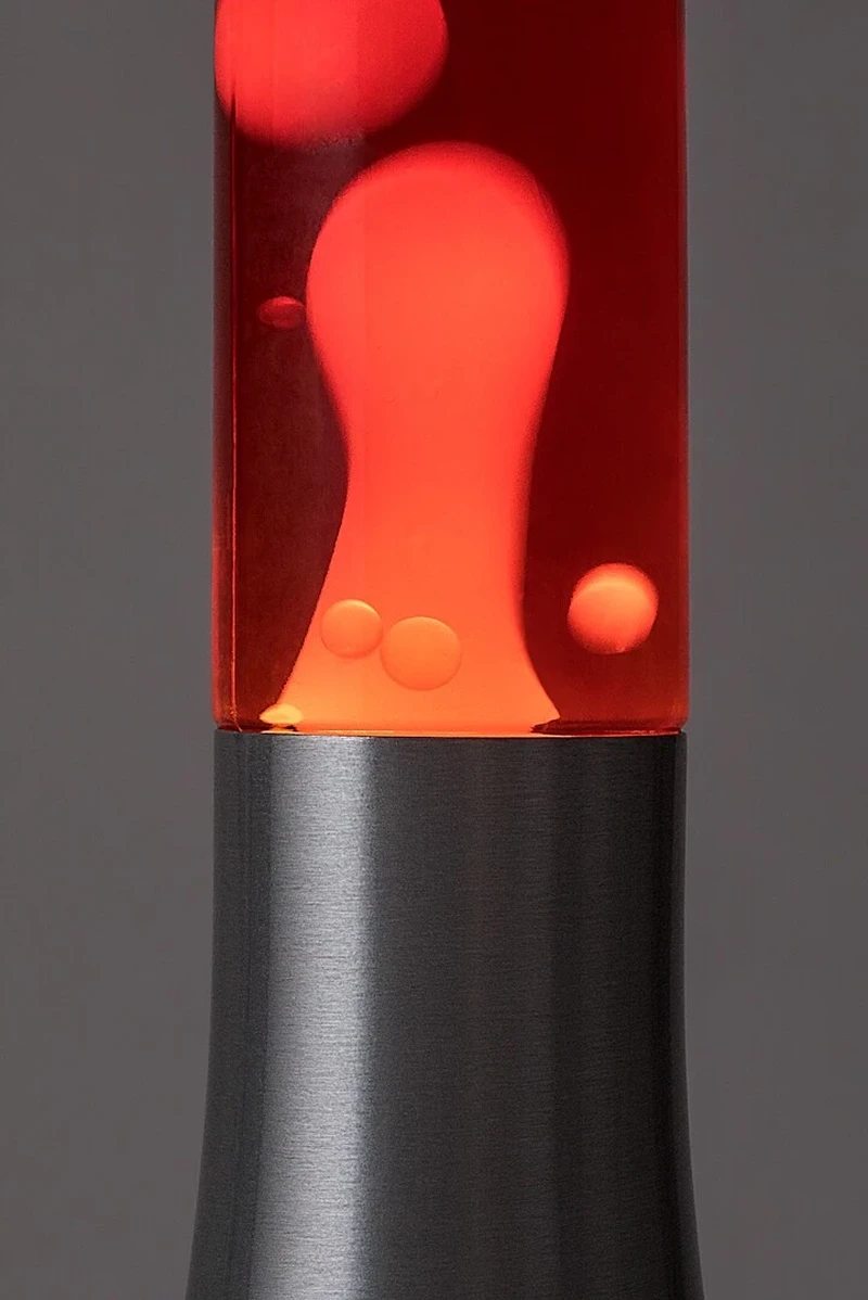 Poppilol – LED лава лампа в сребристо с прозрачно стъкло, Ø55мм, 3000K
