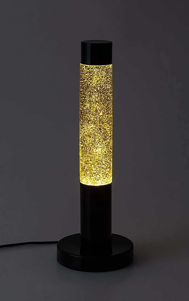 Lavastic – LED decorative lava lamp in black with clear glass, Ø55mm, 3000K