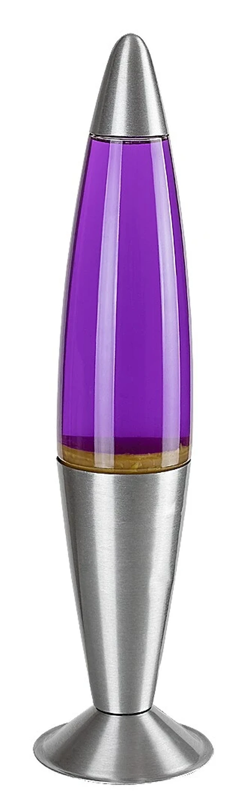 Lollipop3 – decorative lava lamp in silver with clear glass, Ø75mm, LED, 3000K