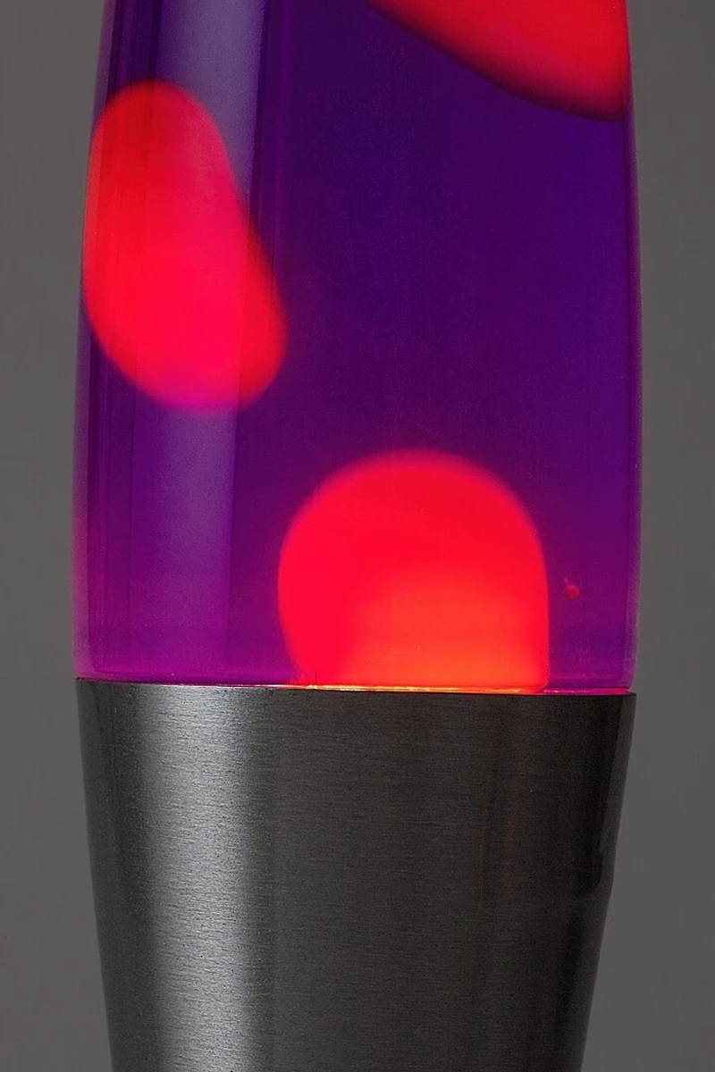 Lollipop3 – decorative lava lamp in silver with clear glass, Ø75mm, LED, 3000K