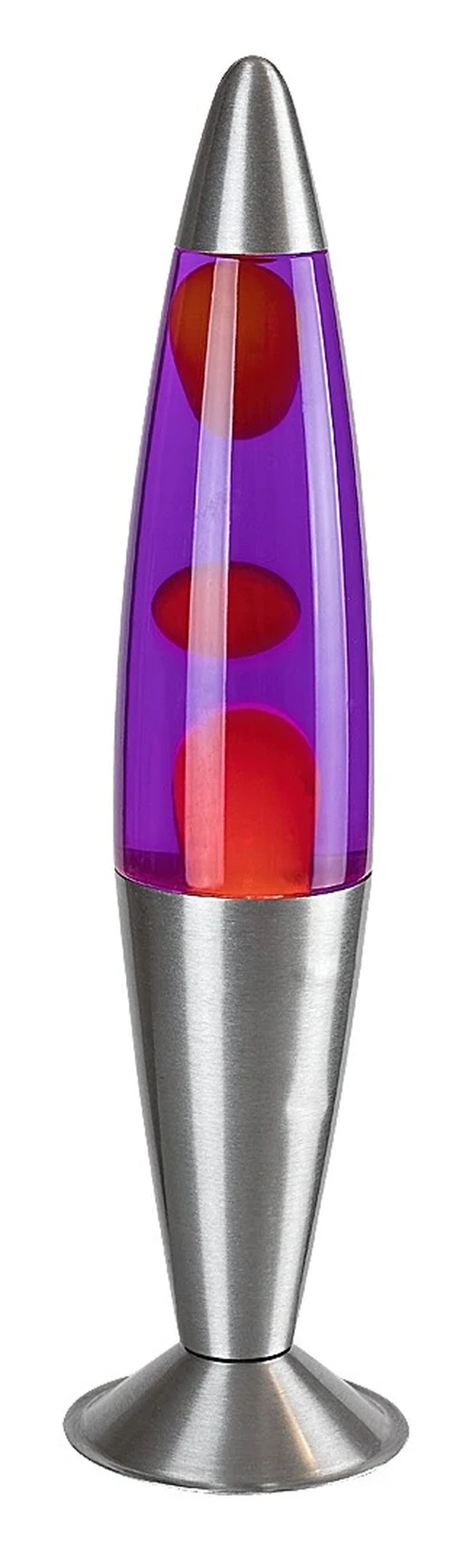 Table Lamps Lollipop3 – decorative lava lamp in silver with clear glass, Ø75mm, LED, 3000K