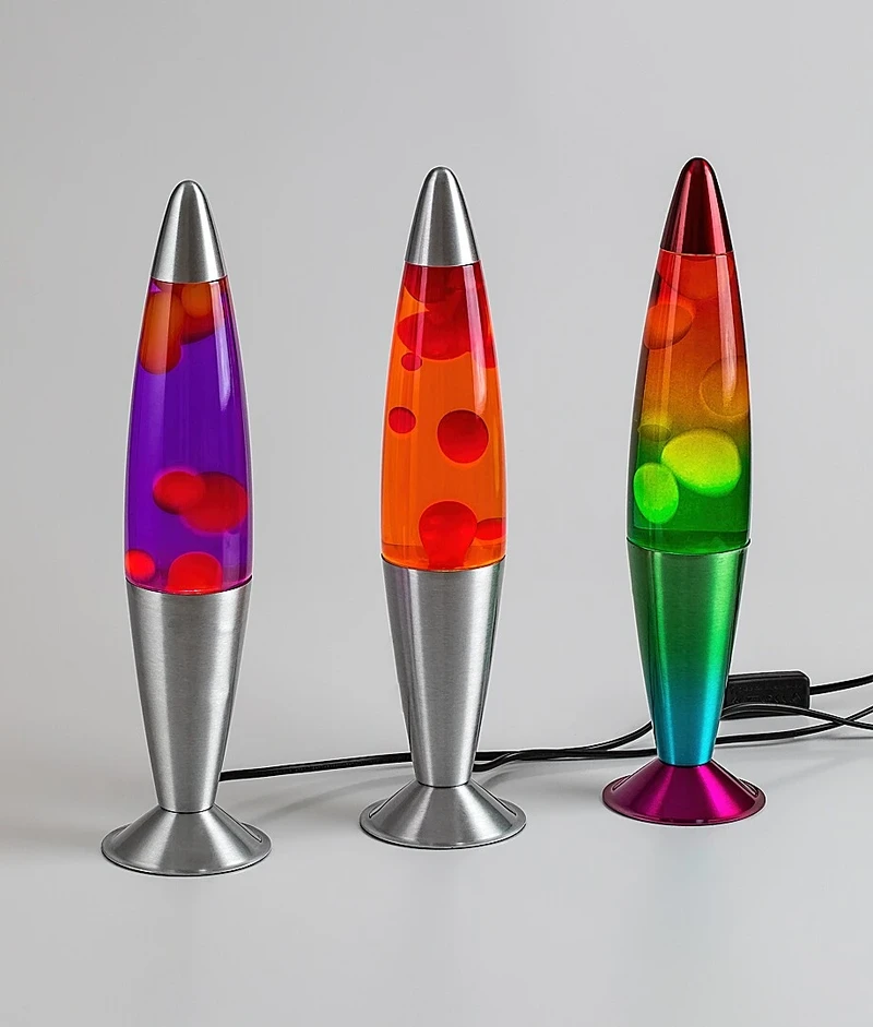 Lollipop3 – декоративна лава лампа в сребристо с прозрачно стъкло, Ø75мм, 25W, 3000K