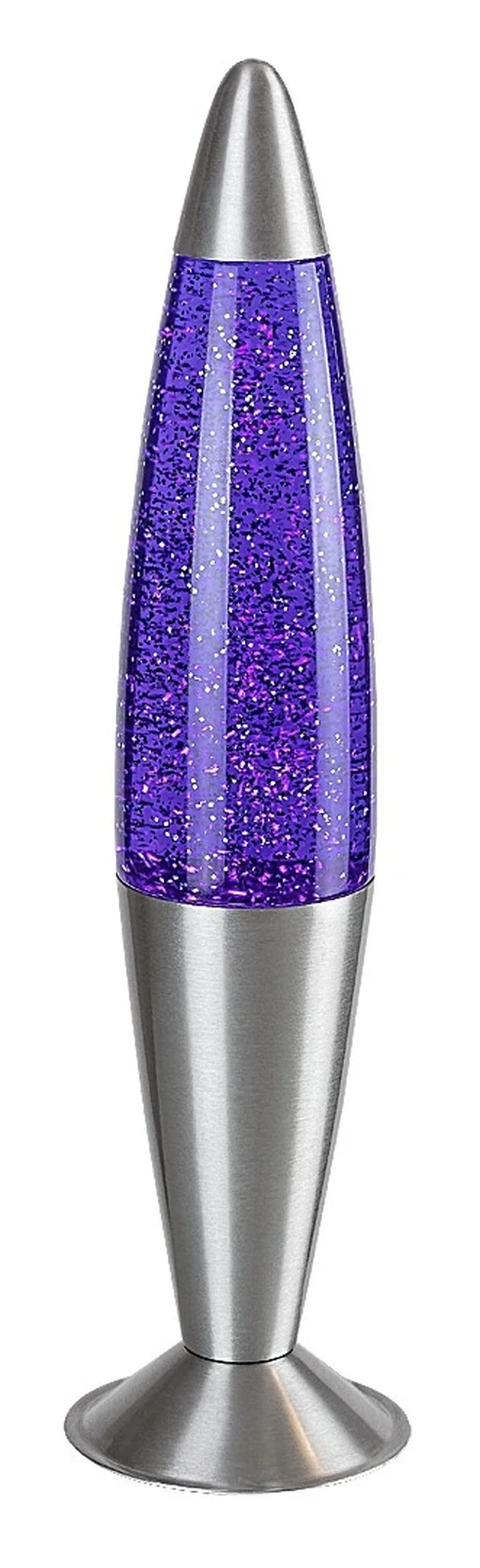 Настолни лампи Glitter2 – декоративна LED лампа в сребристо с прозрачно стъкло, Ø75мм, 3000K