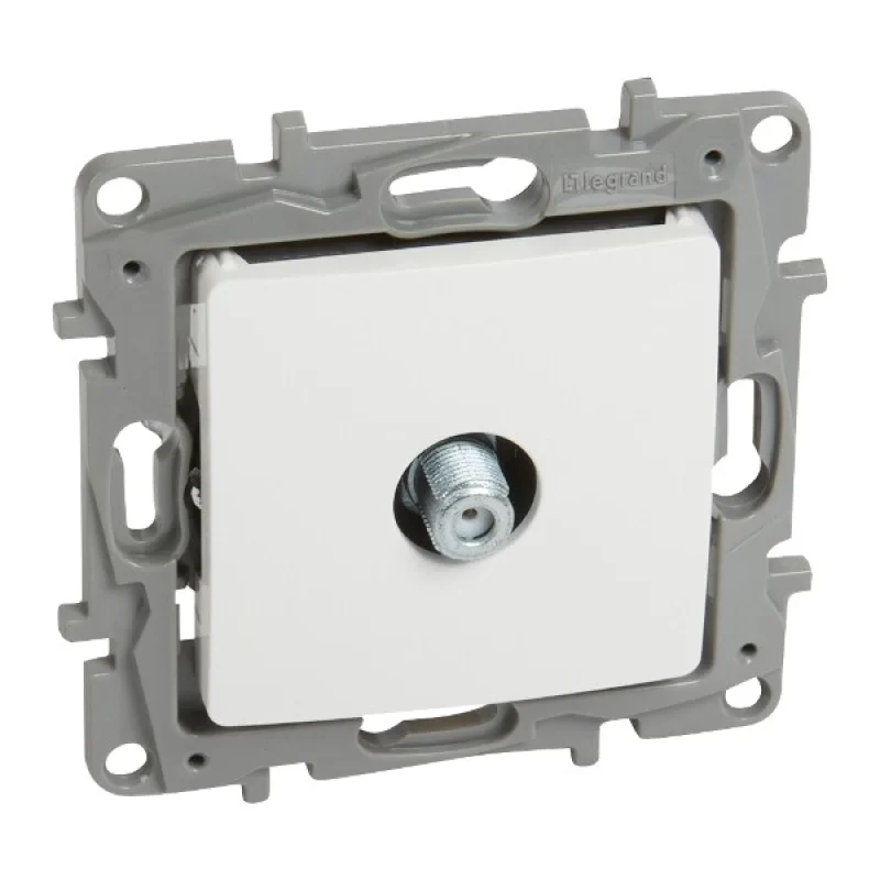 Legrand Розетка TV тип F конектор 1dB Бял - Legrand Niloe 764550