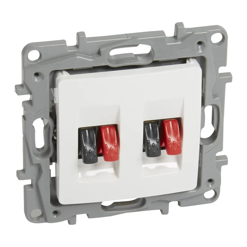 Legrand Outlet for speakers double White - Legrand Niloe 764581