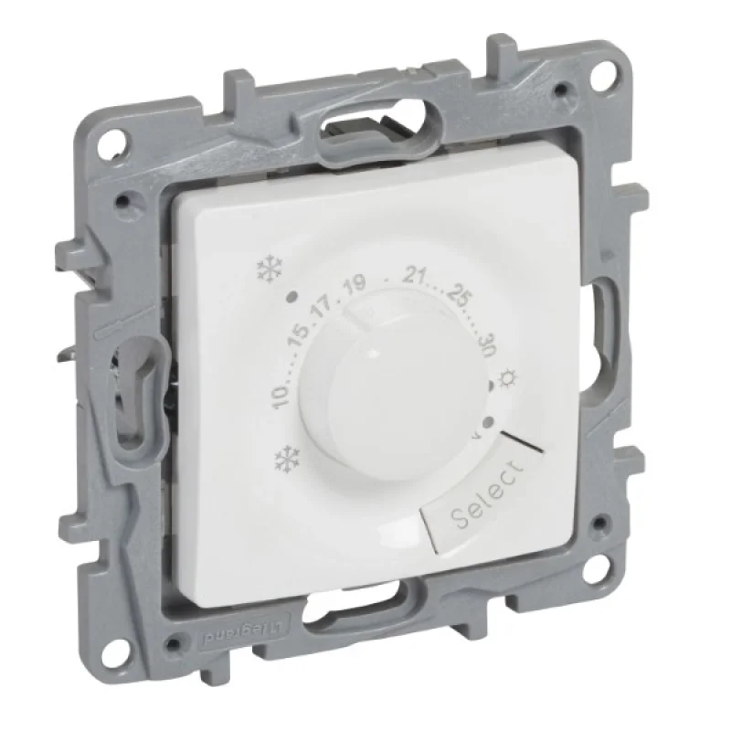 Thermostat 7-30°C max. 8A 230VA White - Legrand Niloe 764587