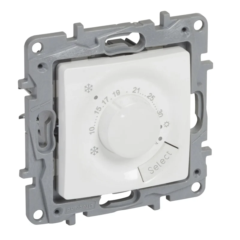 Legrand Thermostat 7-30°C max. 8A 230VA White - Legrand Niloe 764587