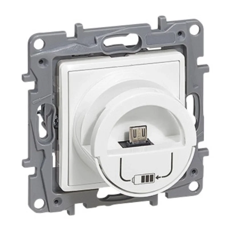Legrand Charging station micro USB 2400mA White - Legrand Niloe 764596