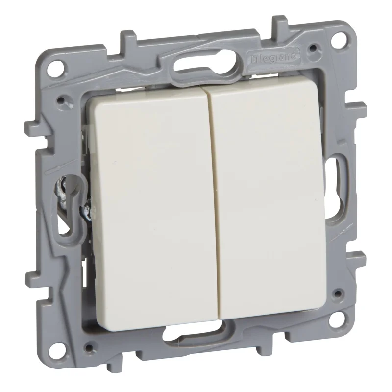 Legrand Push button double 6A Cream - Legrand Niloe 764608