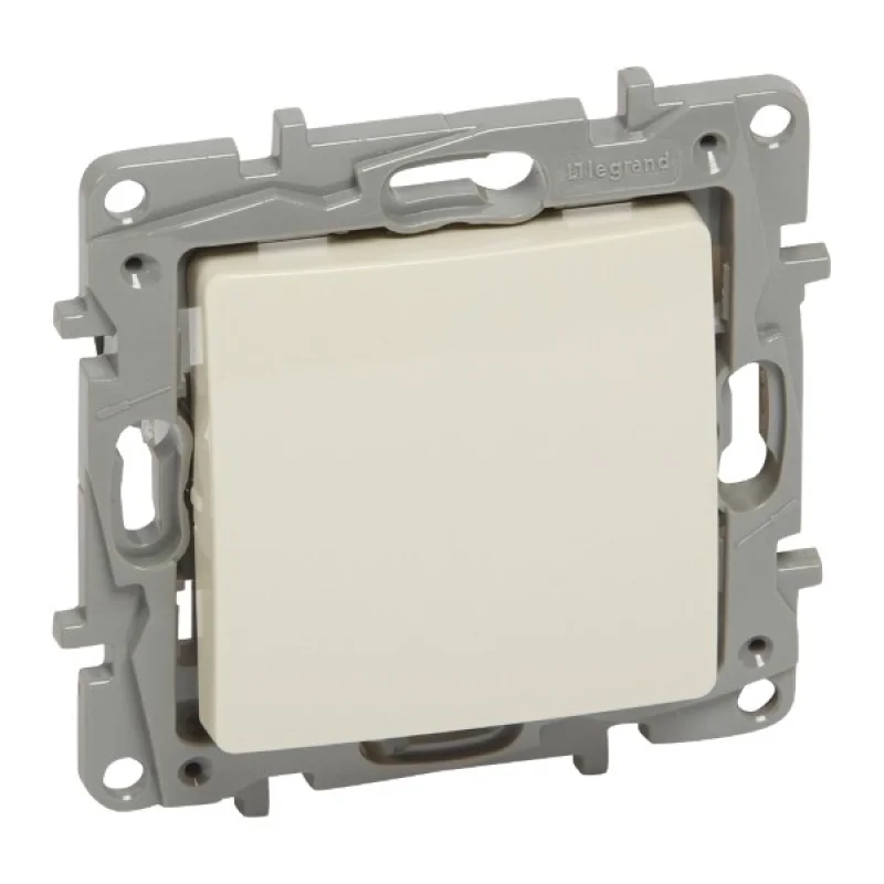 Legrand Бутон еднополюсен 6A с LED индикатор Крем - Legrand Niloe 764622