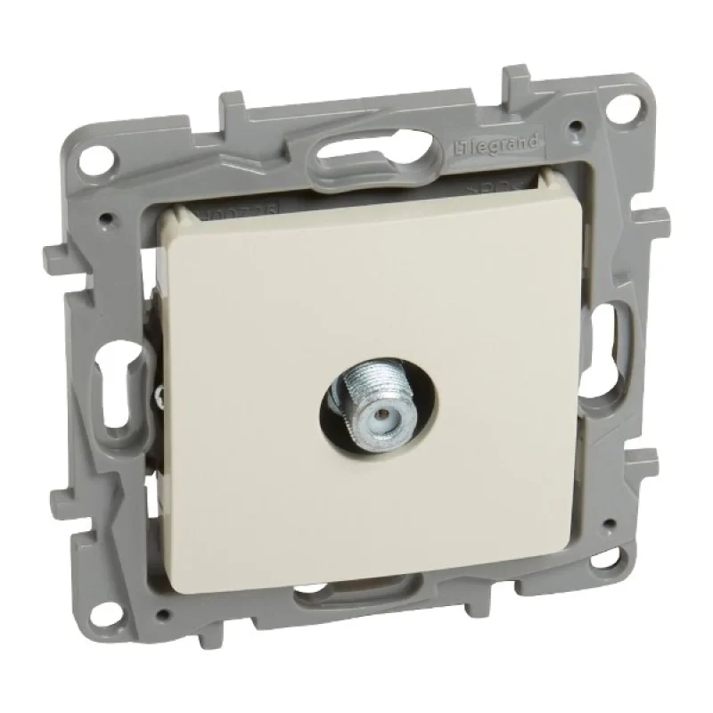 Legrand TV outlet type F connector 1dB Cream - Legrand Niloe 764650