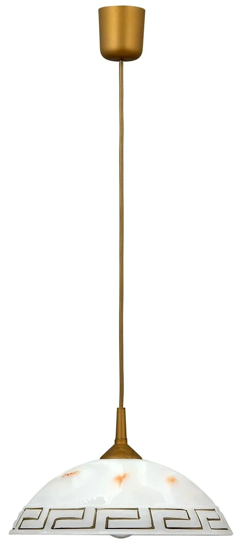Pendant Lights Etrusco – pendant in bronze with white alabaster glass, Ø300mm, 1×E27