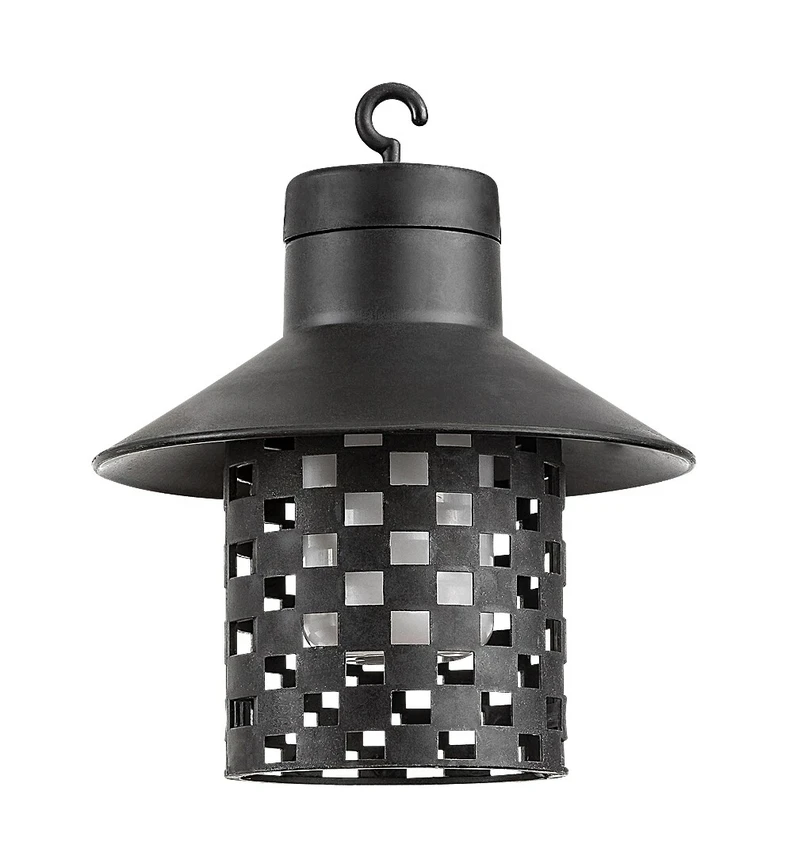Ximpu – solar LED string light in black with white shades, 4800mm, 8×0.1W, 2700K