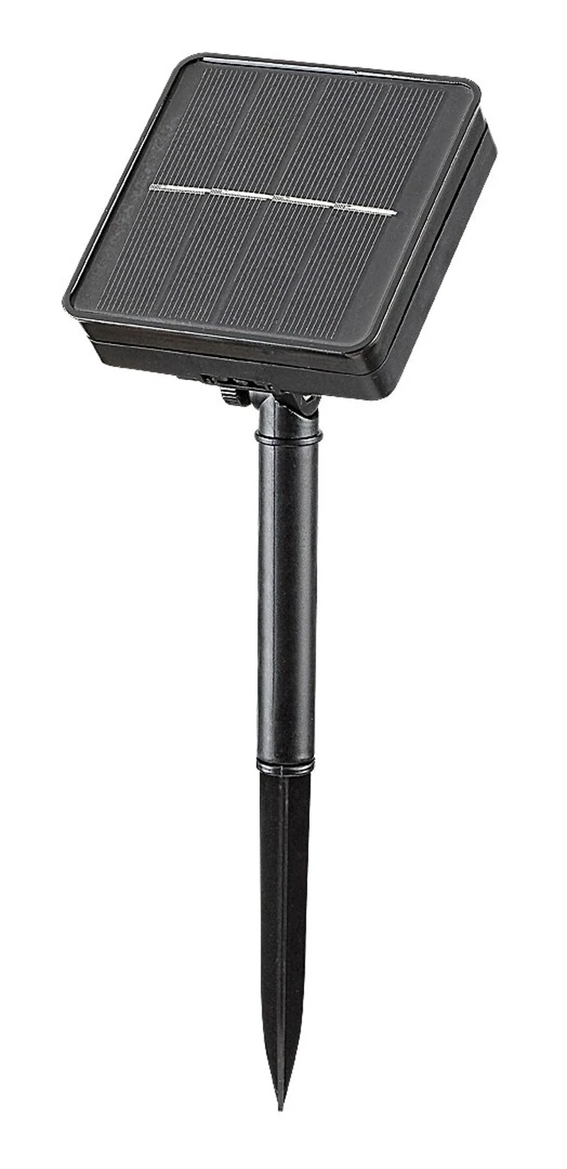 Ximpu – solar LED string light in black with white shades, 4800mm, 8×0.1W, 2700K