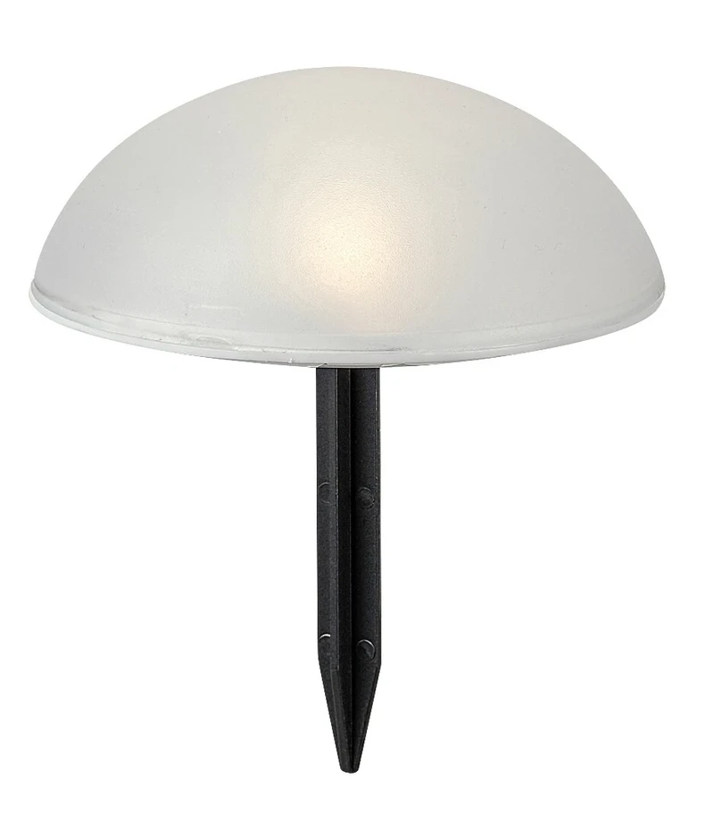 Treppio – solar garden lamps in black with white shades, Ø150mm, 5×1W, 4000K