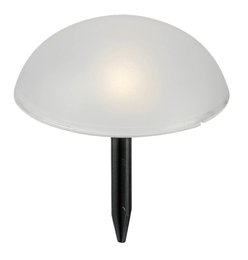 Treppio – solar garden lamps in black with white shades, Ø150mm, 5×1W, 4000K