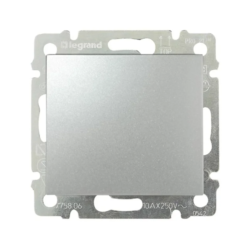 Legrand Ключ еднополюсен Алуминий - Legrand Valena 770101