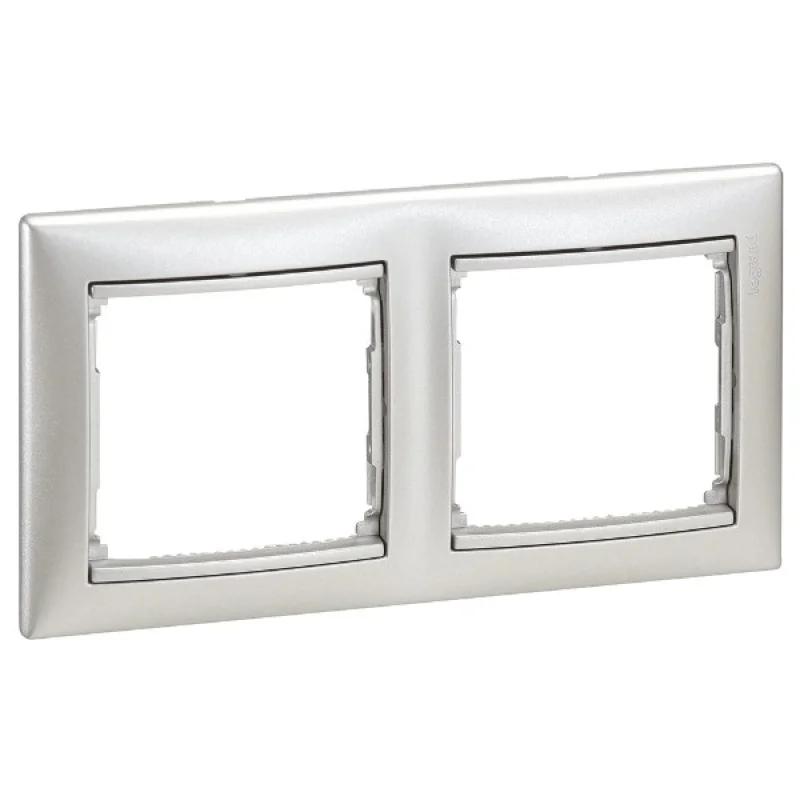 Legrand Рамка 2х Алуминий - Legrand Valena 770152
