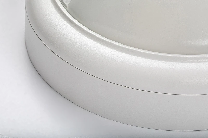 Hitura – LED външна стенна лампа в бяло с датчик за движение, Ø180мм, 15W, 4000K, IP54