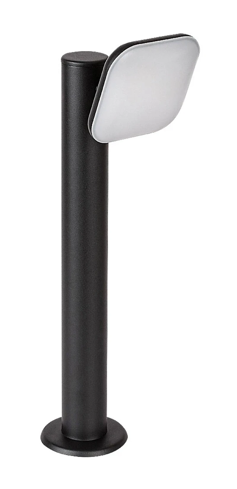 Odiel – LED garden lamp in black with white shade, Ø190mm, H500mm, 12W, 3000K