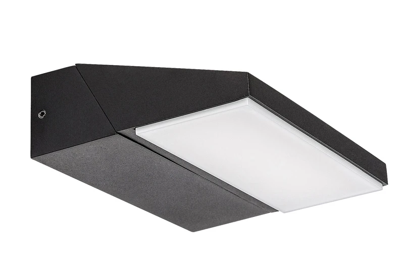 Senica – LED outdoor wall light in black/white, 170×50mm, 13W, 4000K, IP65