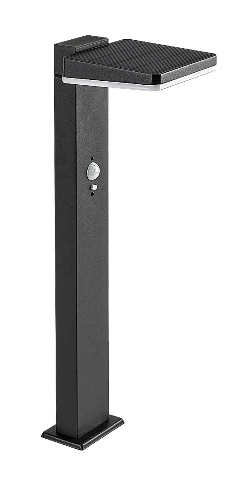Lasset – соларна градинска лампа в черно/бяло, 135×500мм, 4.4W, 4000K, IP54