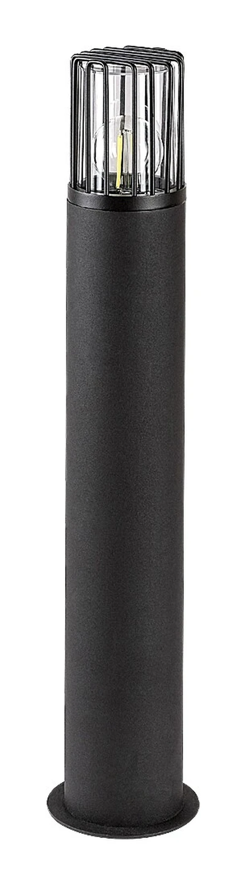 Haren – garden floor-standing lamp in black with mesh shade, Ø95mm, H650mm, E27, IP54