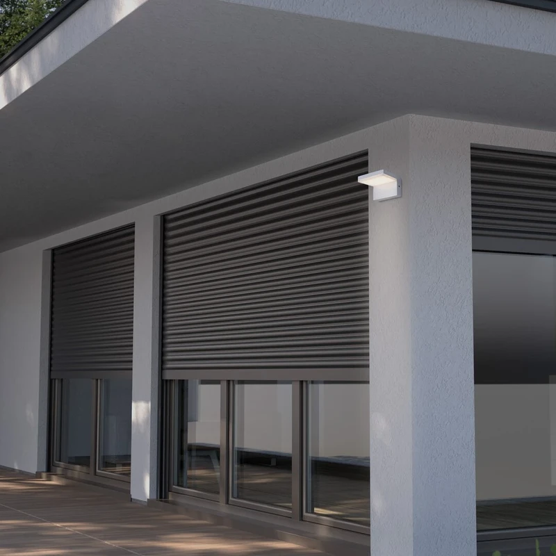Zaragoza – LED външна стенна лампа в бяло, 210×80мм, 10W, 4000K, IP54