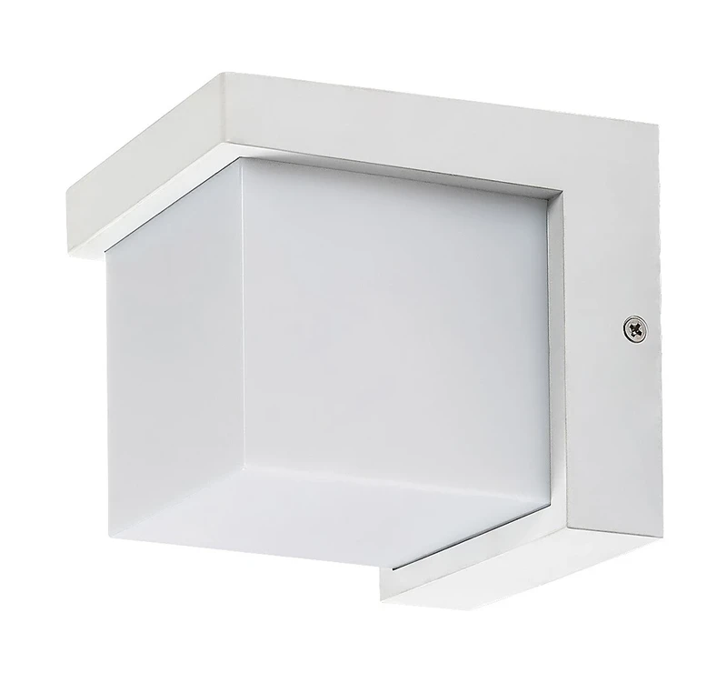 Andelle – LED външна стенна лампа в бяло, 115×115мм, 10W, 3000K, IP54