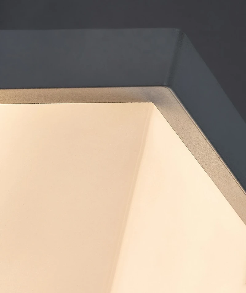 Andelle – LED външна стенна лампа в бяло, 115×115мм, 10W, 3000K, IP54