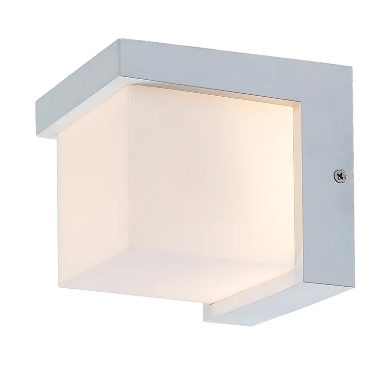 Външно стенно осветление Andelle – LED външна стенна лампа в бяло, 115×115мм, 10W, 3000K, IP54